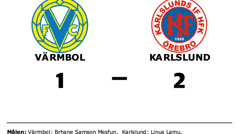 Värmbol förlorade mot Karlslund