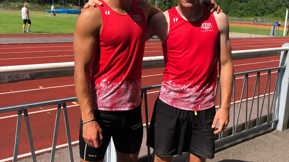 Noel Rudberg (t.v) och Max Holmberg (t.h) imponerade stort under Mälarspelen. 