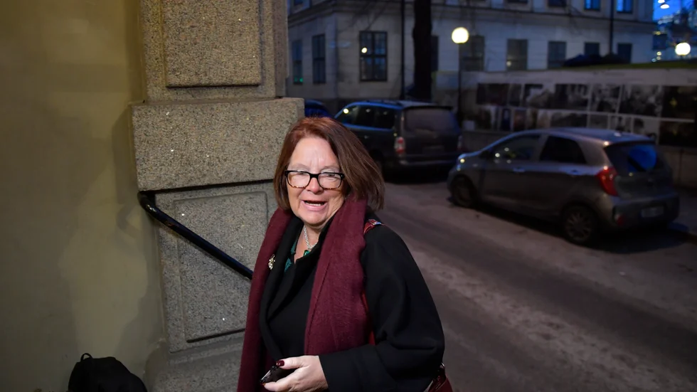 Riksdagsledamoten Lotta Johnsson Fornarve (V) la ner sin röst när hennes parti röstade emot att skicka vapen till Ukraina. Arkivfoto