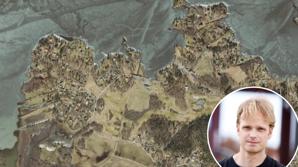 En inventering som gjorts visar att det finns 60 möjliga avvikelser från strandskyddsreglerna i Mälarbaden. Nu ska kommunen starta en tillsynskampanj. På bilden miljöinspektör David Aronsson.