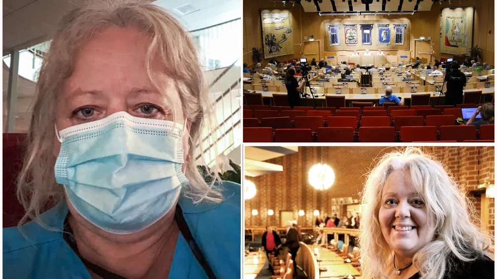 S-politikern Elisabeth Lindberg ville göra en insats under pandemin, hon tog jobb som vårdbiträde. 