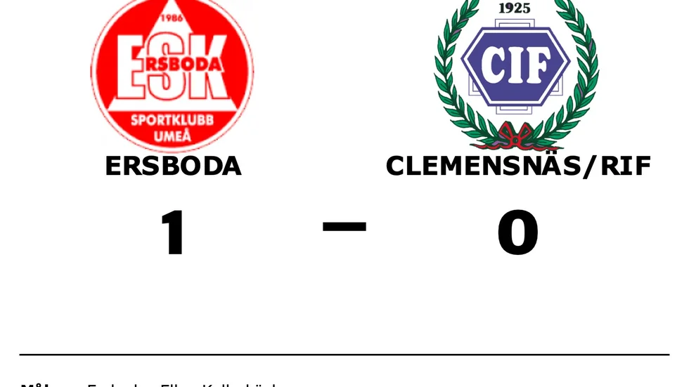 Ersboda SK vann mot Clemensnäs IF/ RIF