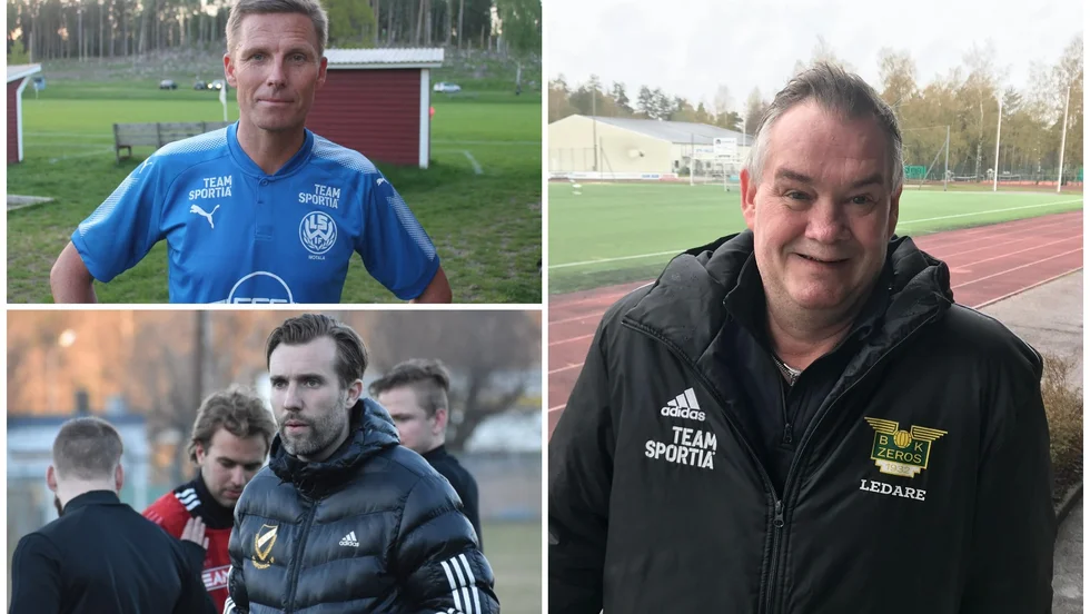 Fredrik Blomberg, Erik Svensson och Mikael Brandt har alla varit tränare i division 4-fotbollen i höst. Hur blir det nästa säsong?