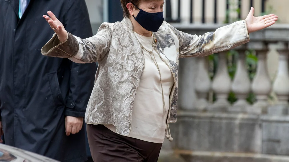 IMF-chefen Kristalina Georgieva deltog på helgens G7-möte i Cornwall, England.
