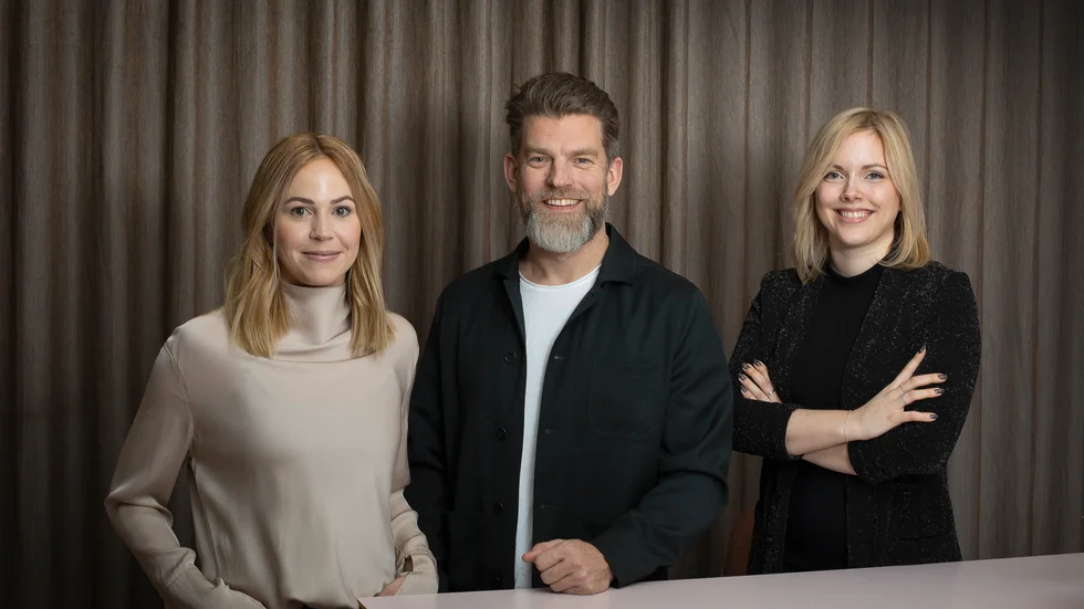 Från vänster: Caroline Gröntvedt, Mikael Lindgren, Julia Mårdestam.