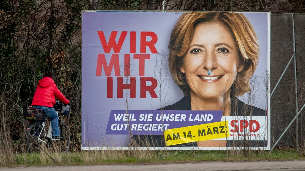 Malu Dreyer och SPD fick 35,7 procent av rösterna i det tyska delstatsvalet i Rheinland-Pfalz.