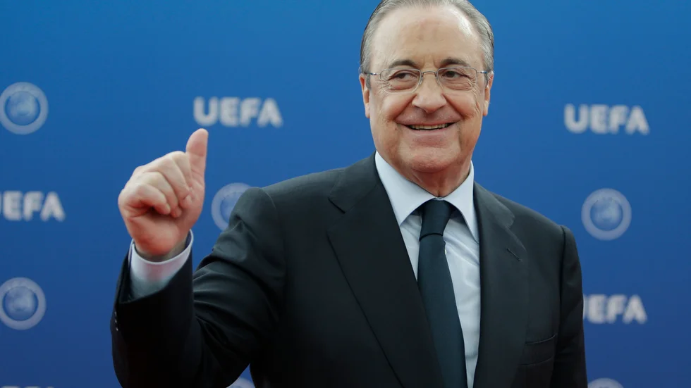 Den nya superligans ordförande Florentino Perez. Arkivbild.