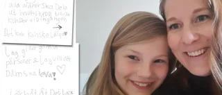 Tua, 9, skrev coronabrev till Löfven – och fick svar