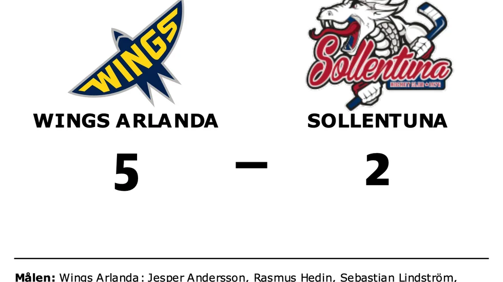 Wings Arlanda vann mot Sollentuna