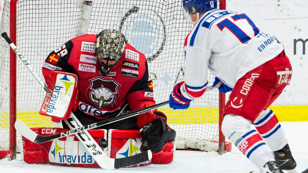 Malmös målvakt Oscar Alsenfeldt spelade bra mot Oskarshamn.
