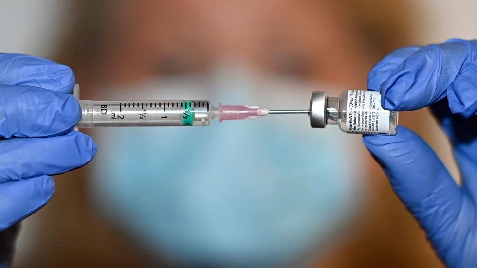Vaccin mot covid-19. Arkivbild