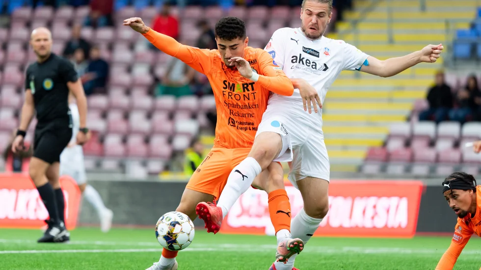 Mittfältstalangen Ismet Lushaku, 21, öppnar för att förlänga med AFC Eskilstuna.
