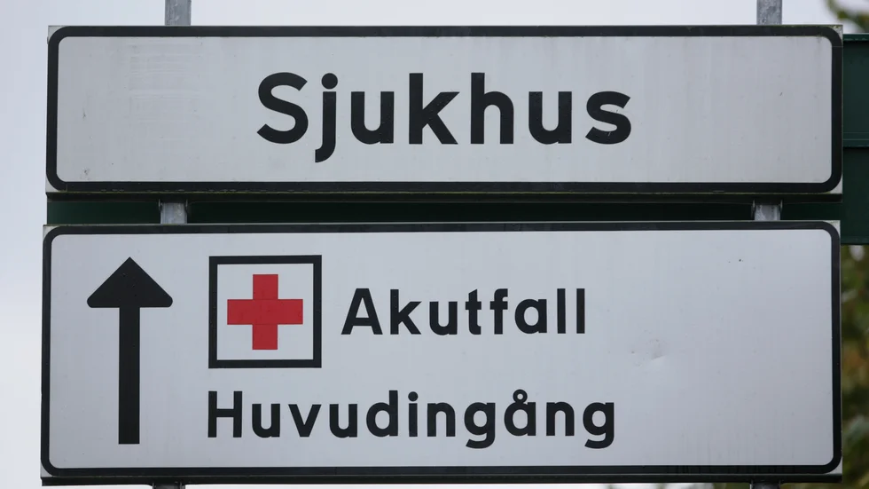 Sunderby sjukhus drabbades av en jätteläcka på söndagskvällen. Arkivbild.