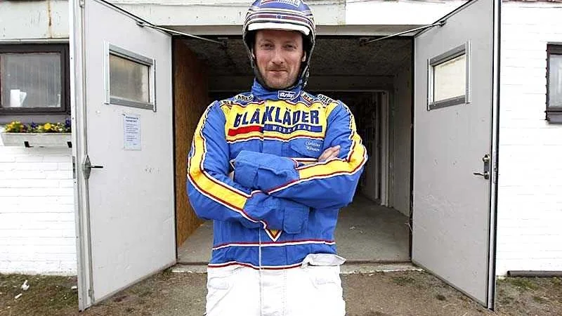 Christian Månsson slutade tvåa med Risåvinnie på Solänget.