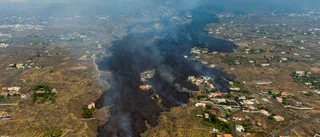 Enorm mängd lava begraver delar av La Palma