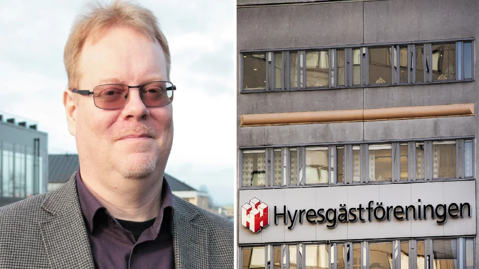 Martin Hansson på Hyresgästföreningen tycker inte att det är okej att hyra ut lägenheter där det regnar in.