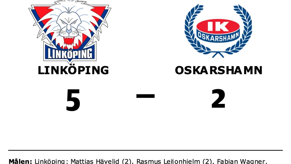 Linköping HC vann mot IK Oskarshamn