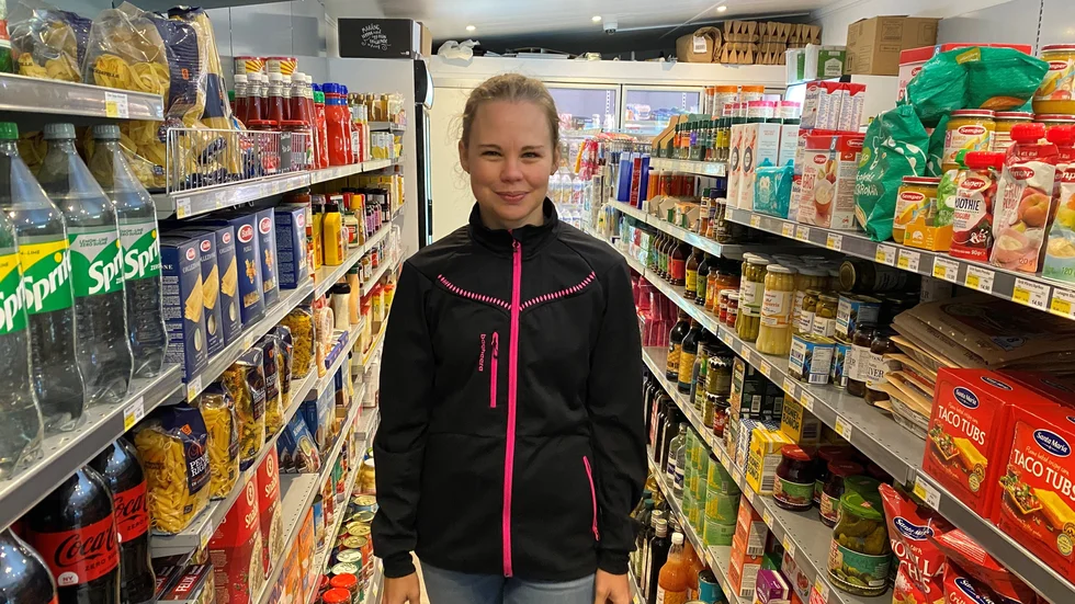 Erika Malmberg är delägare i Läppes obemannade butik "Automat". 