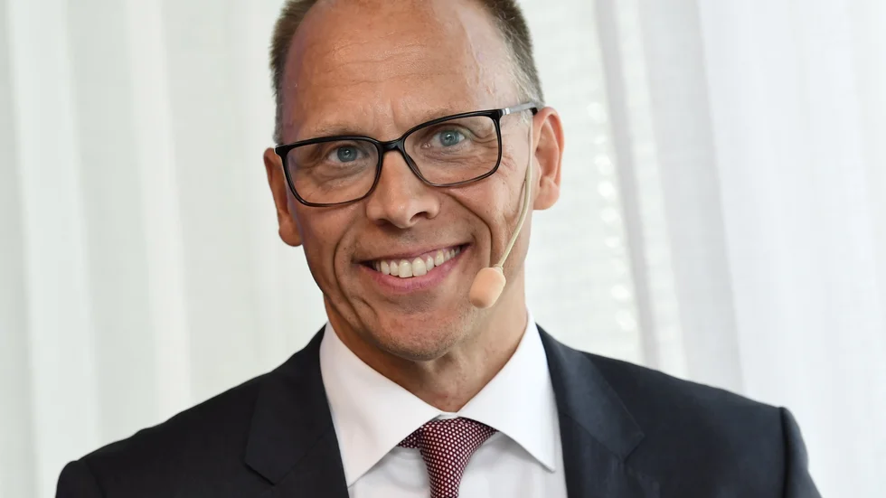 Nordea, med vd Frank Vang-Jensen, siktar på en rejäl omgång utdelning och återköp av aktier i höst. Arkivbild