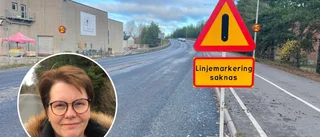 Ny asfalt var snorhal – bilister uppmanas att sakta ned