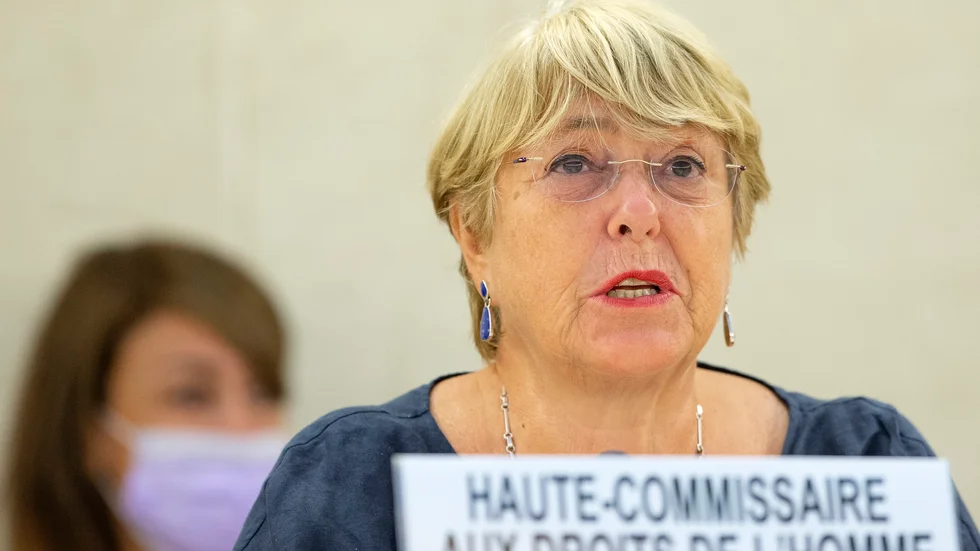 FN:s högkommissarie för mänskliga rättigheter Michelle Bachelet. Arkivbild.