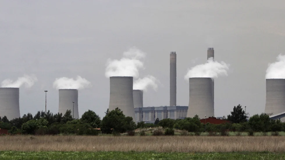 Eskoms kolkraftverk i närheten av Sasolburg i Sydafrika, på en bild från 2011.