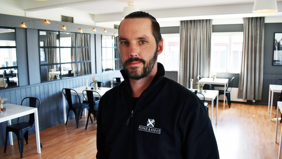 ”Vi ville få med den här restaurangkänslan, att vi har gjort något eget, satt vår prägel på stället”, säger Michael Engzell om den nya inredningen.