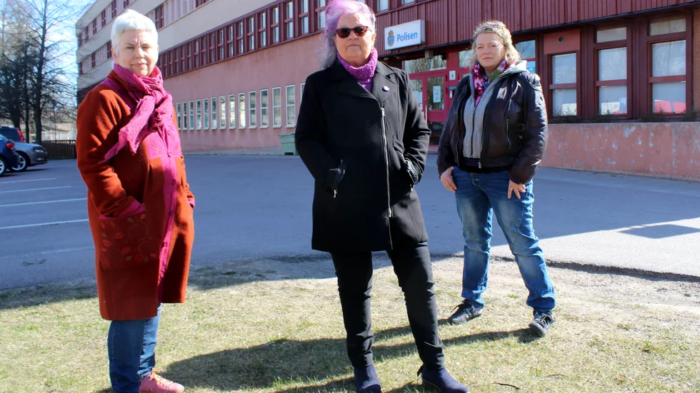 Lotta Ring, Tina Olby och Anna Frostemark, Motala Kvinnojour.