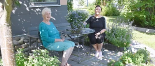 Sörböle strand: Bor i lägenhet men har ändå en trädgård