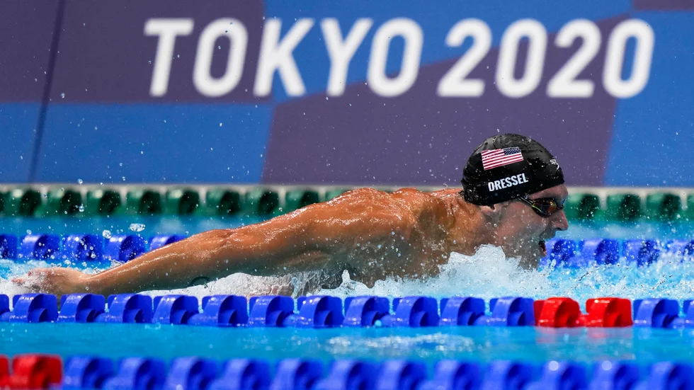Caeleb Dressel såg till att USA tog hem guldet på lagkappen, 4x100 meter medley, dagens andra OS-guld för honom.