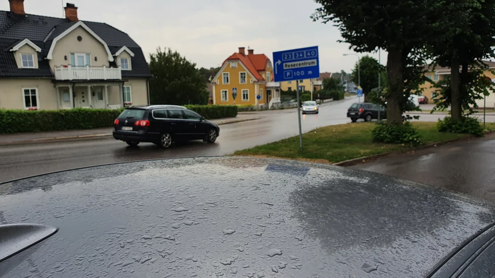Jodå, några droppar stänkte det allt redan vid halv elvatiden på förmiddagen.
