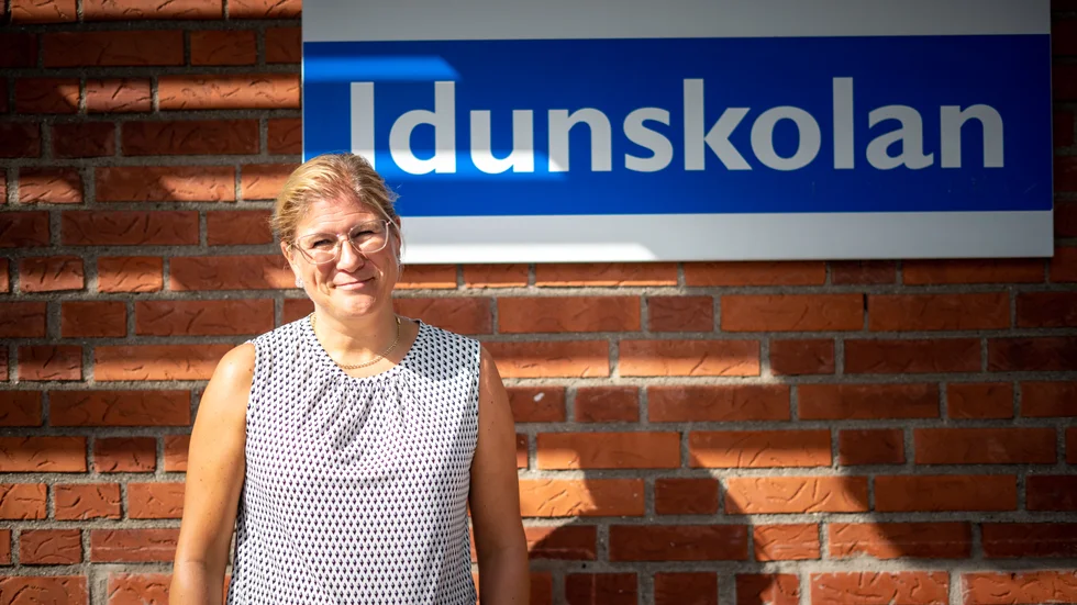 Jeanette Schjött är rektor på Idunskolan i Eskilstunas Tuna område 1.