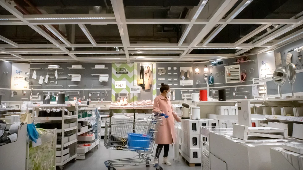 Ikea breddar sig till att satsa på bostäder i anslutning till sina shoppingcenter i Kina. Arkivbild.