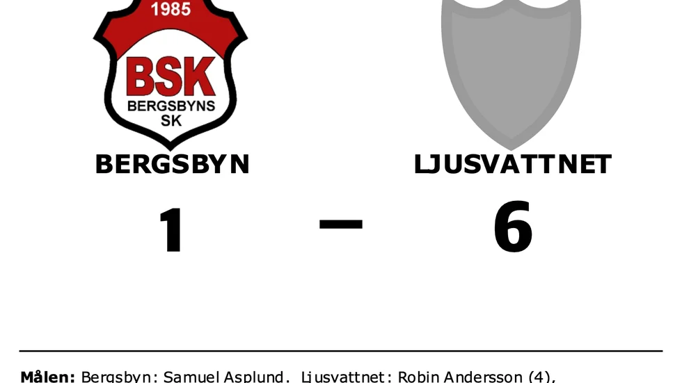 Bergsbyn förlorade mot Ljusvattnet