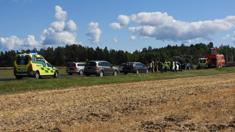 Olyckan skedde på Arkösundsvägen, i höjd med Skälsund.