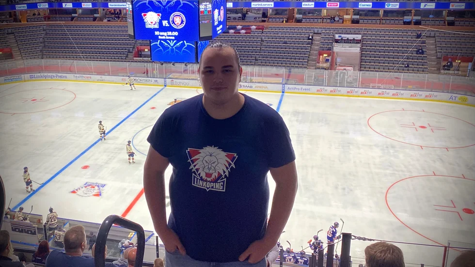 Filip Sehlstedt var glad över att vara tillbaka i Saab Arena.
