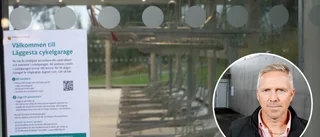 Fyra veckor efter invigningen: Endast en cykel i garaget vid Läggesta