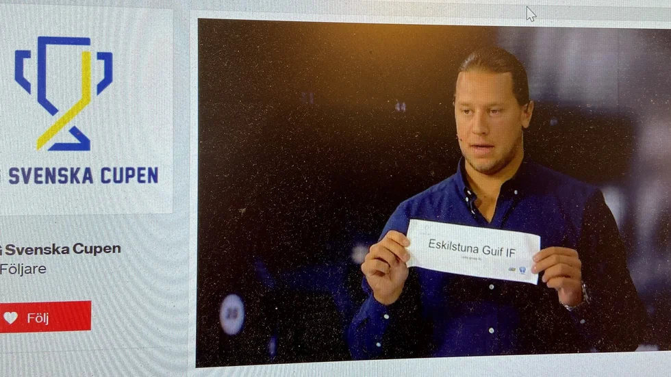 Här drar Mattias Zachrisson sitt Guif under Solidsports sändning på måndagseftermiddagen.