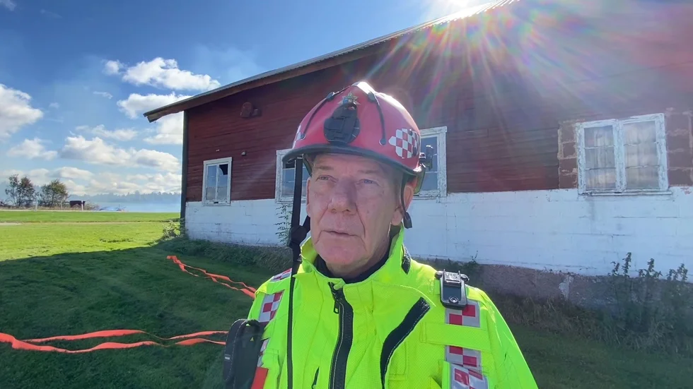 Räddningsledaren Hans Granholm.