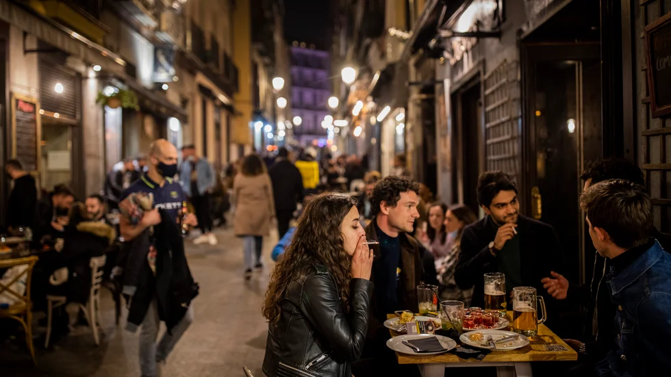 Näringsidkare i Spanien oroas över leveransproblem av alkohol. Arkivbild.