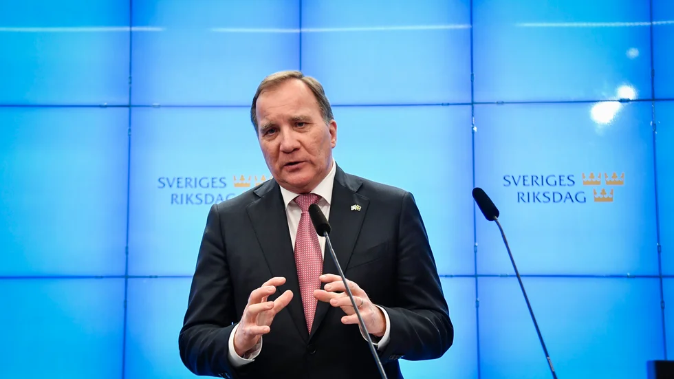 Avgångne statsministern Stefan Löfven såg inga hot mot sin efterträdare Magdalena Andersson.