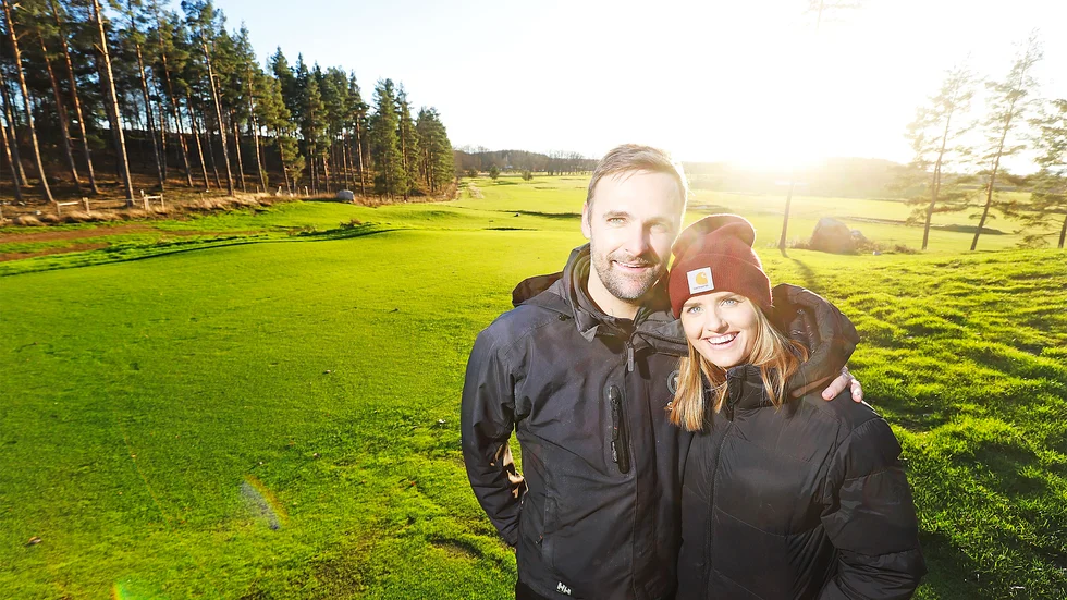 Anna och Nick Potter driver Strands Golfklubb utanför Eskilstuna där finalen i Kuriren Cup ska avgöras i juni.