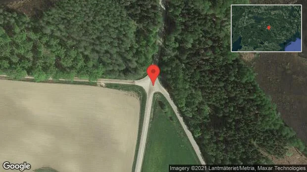 Fallna träd skapar problem i trafiken på väg 534