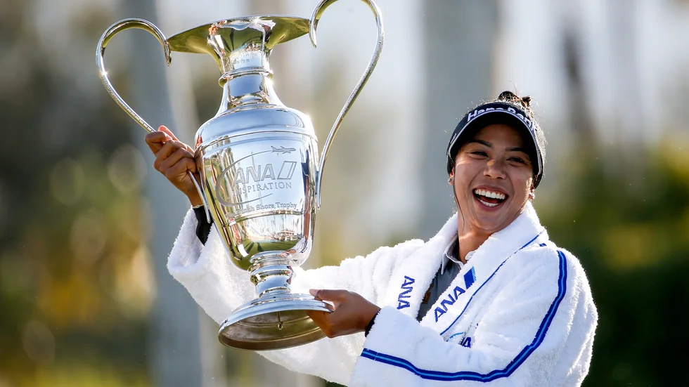 Thailändska Patty Tavatanakit vann ANA inspiration i Kalifornien.