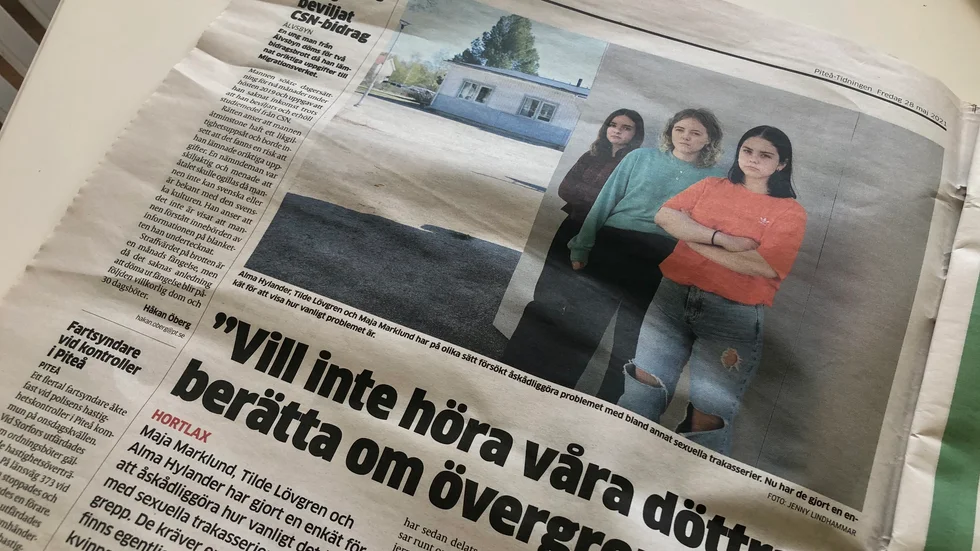 Insändarskribenten ifrågasätter hur Piteå-Tidningen prioriterar och vill se mer artiklar om unga tjejers kamp.