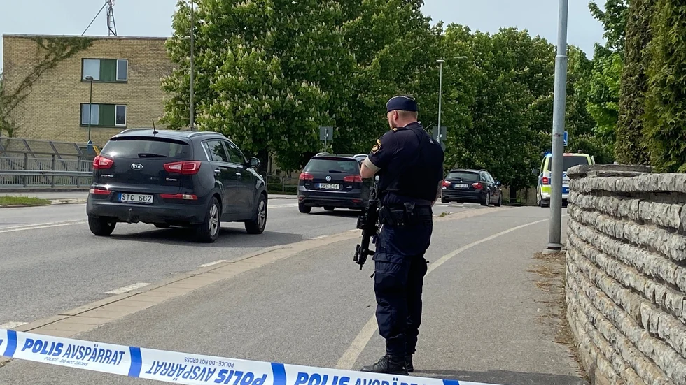 Polisen ryckte ut till Nordanåsbron. 
