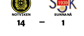 Storseger för Notviken hemma mot Sunnanå