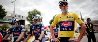 Tour-cyklisterna stannade i protest