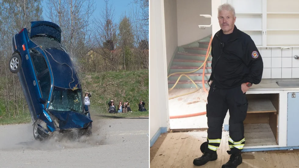 Under Katrineholmsveckan kommer räddningstjänsten att släppa en bil från hög höjd, för att iscensätta en olycka motsvarande en frontalkrock i 70 kilometer i timmen. "Man behöver bli påmind i bland.", säger Leif Fredriksson.