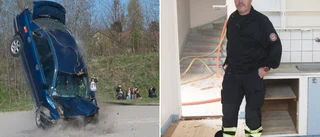 Trafiksäkerhet i fokus under Katrineholmsveckan – släpper bil från hög höjd: "Viktigt för alla att se vad som kan hända vid olyckor"